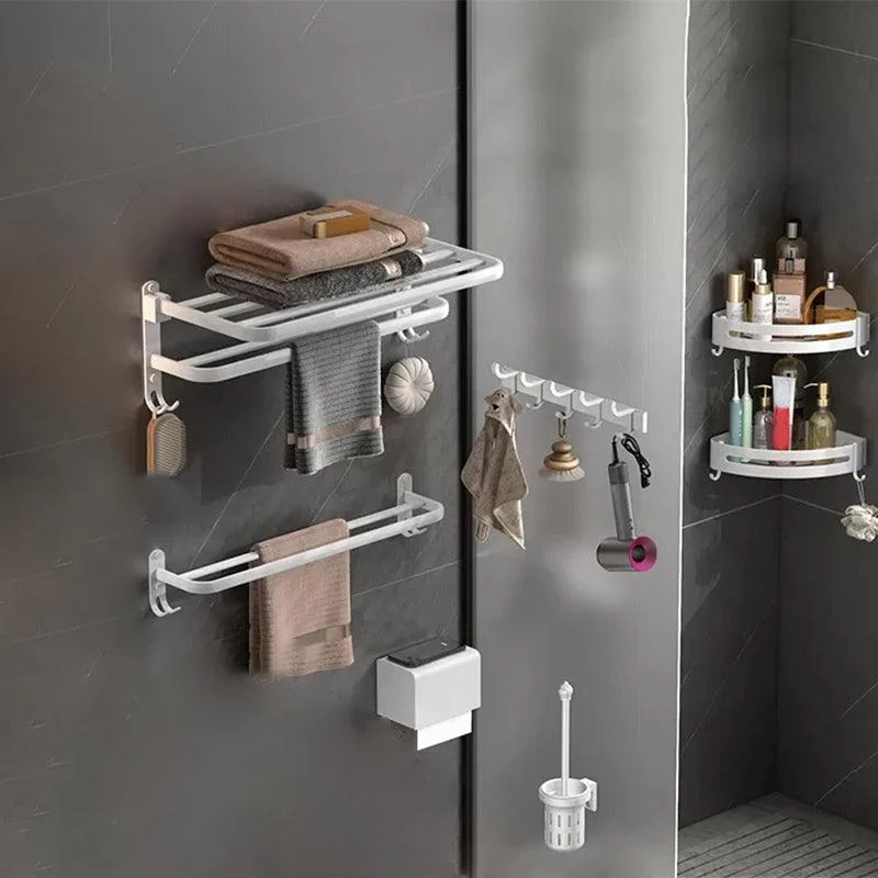 Modern White Bathroom Accessory As Individual Or As a Set in Metal -Bathlova