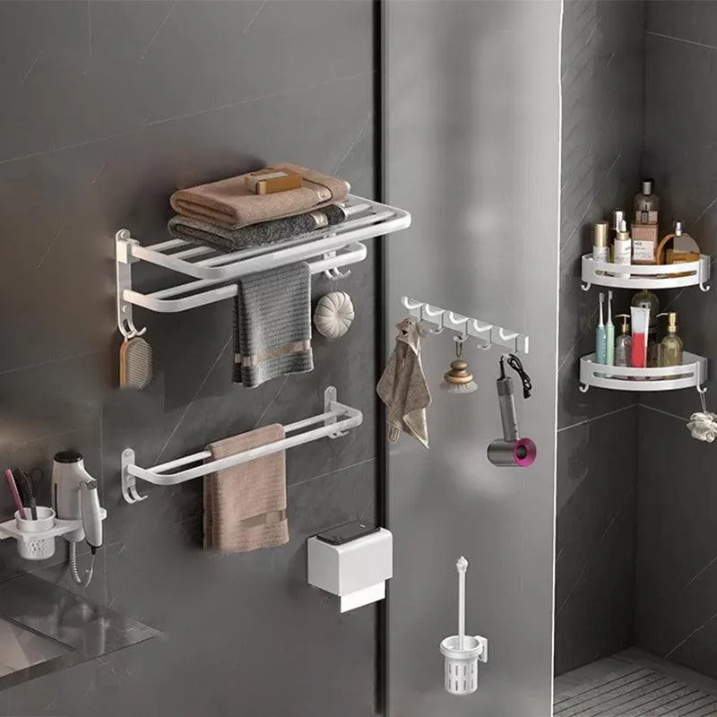 Modern White Bathroom Accessory As Individual Or As a Set in Metal -Bathlova