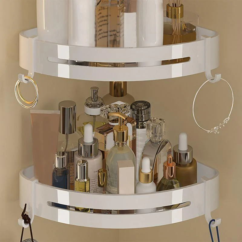 Modern White Bathroom Accessory Kit Bath Shelf Towel Bar Bath Hardware Set -Bathlova