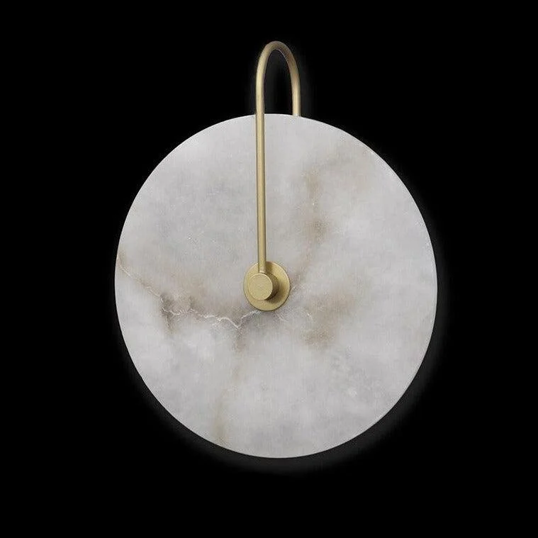 Modern White Marble Wall Sconce -Bathlova