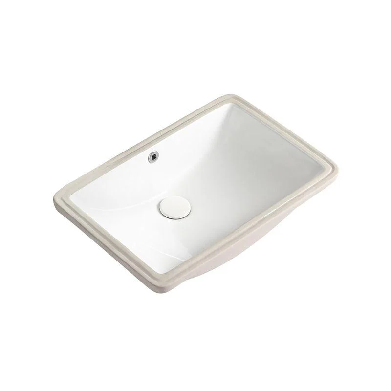 Modern White Undermount Bathroom Sink Porcelain Undermount Bathroom Sink -Bathlova