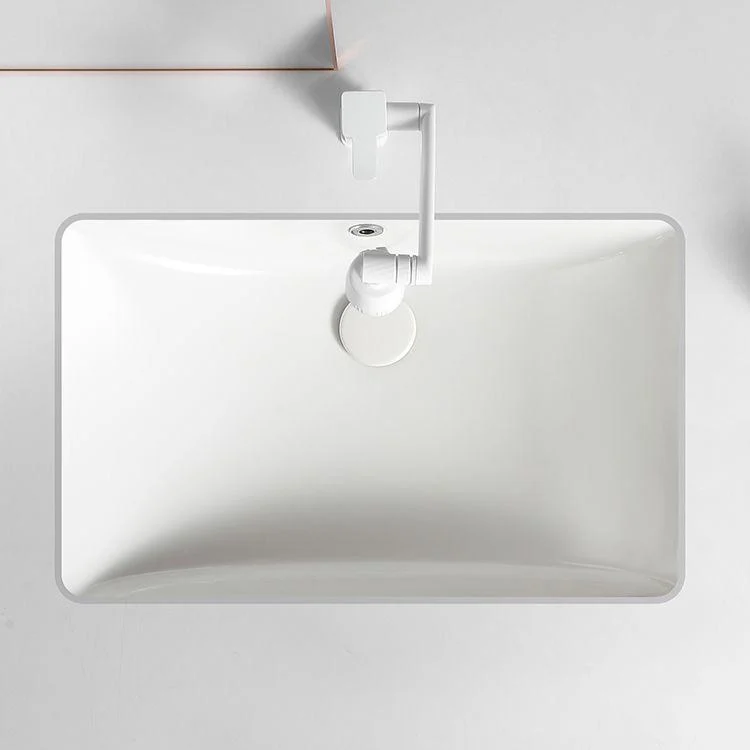 Modern White Undermount Bathroom Sink Porcelain Undermount Bathroom Sink -Bathlova