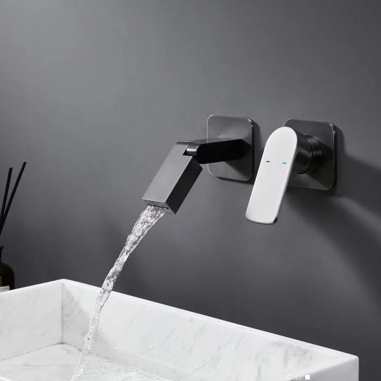 Modern Widespread Bathroom Tap Metal Wall Mounted Bathroom Tap -Bathlova