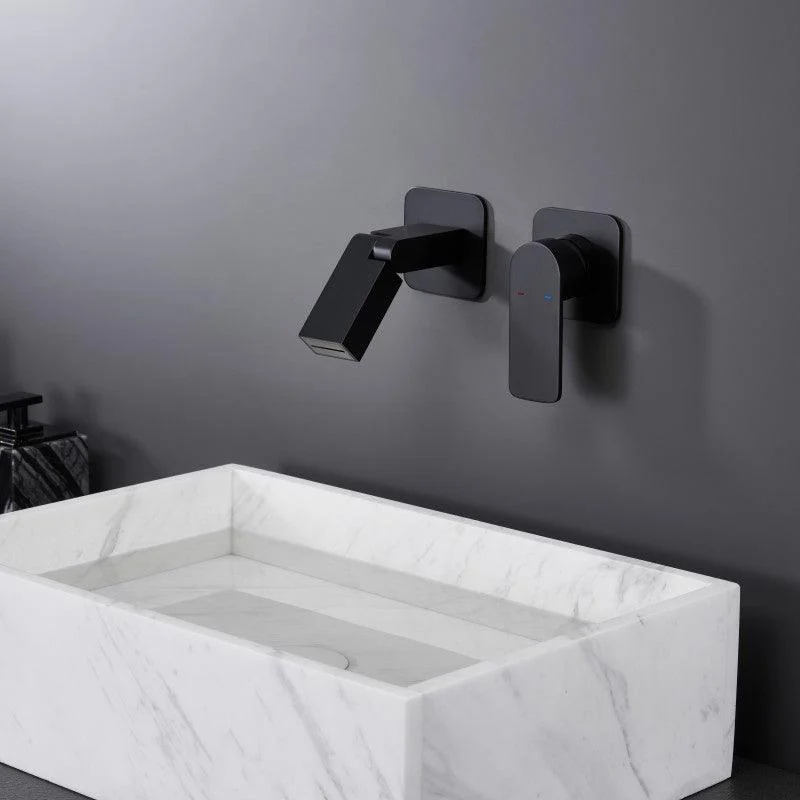 Modern Widespread Bathroom Tap Metal Wall Mounted Bathroom Tap -Bathlova