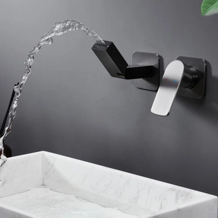 Modern Widespread Bathroom Tap Metal Wall Mounted Bathroom Tap -Bathlova