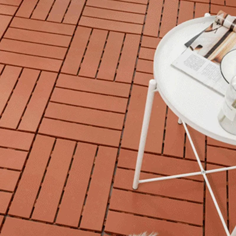 Modern Wood Decking Tiles Solid Color Interlocking Patio Flooring Tiles -Bathlova