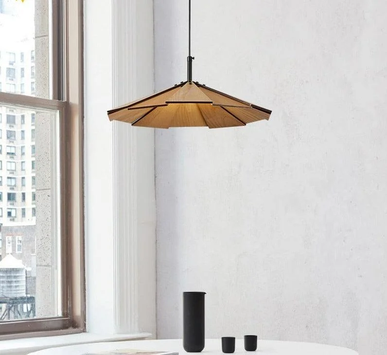 Modern Wood Pendant Light -Bathlova