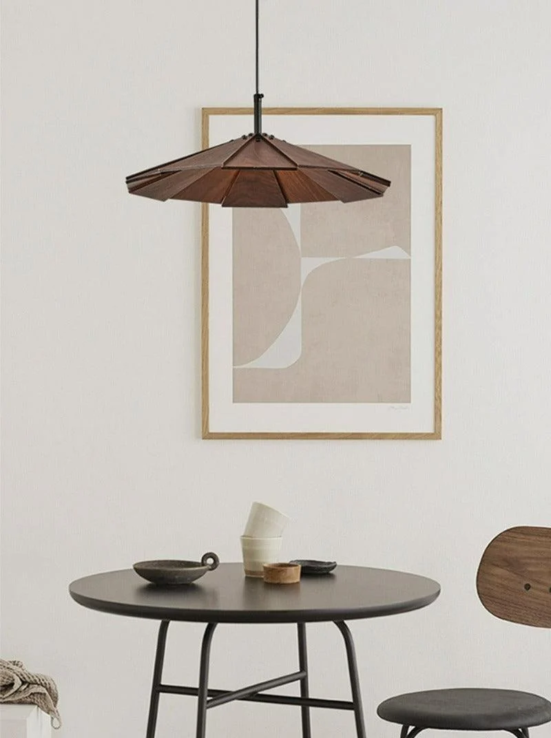 Modern Wood Pendant Light -Bathlova