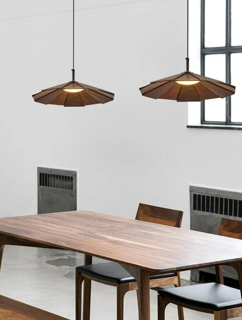 Modern Wood Pendant Light -Bathlova