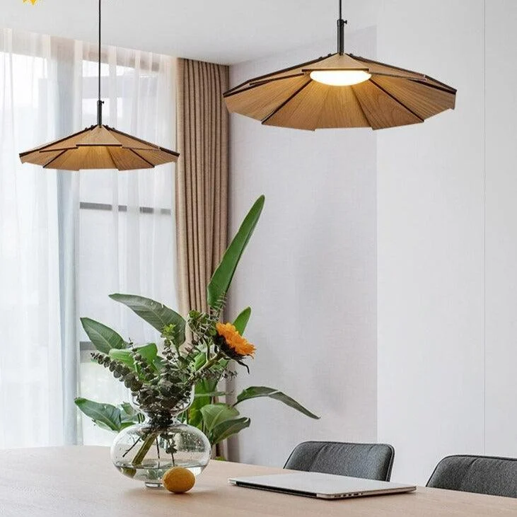 Modern Wood Pendant Light -Bathlova