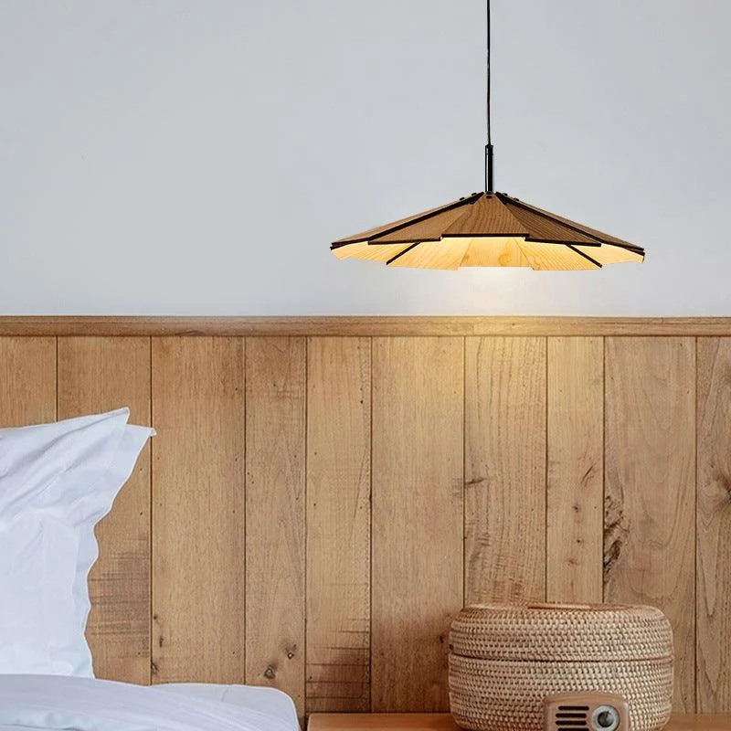 Modern Wood Pendant Light -Bathlova