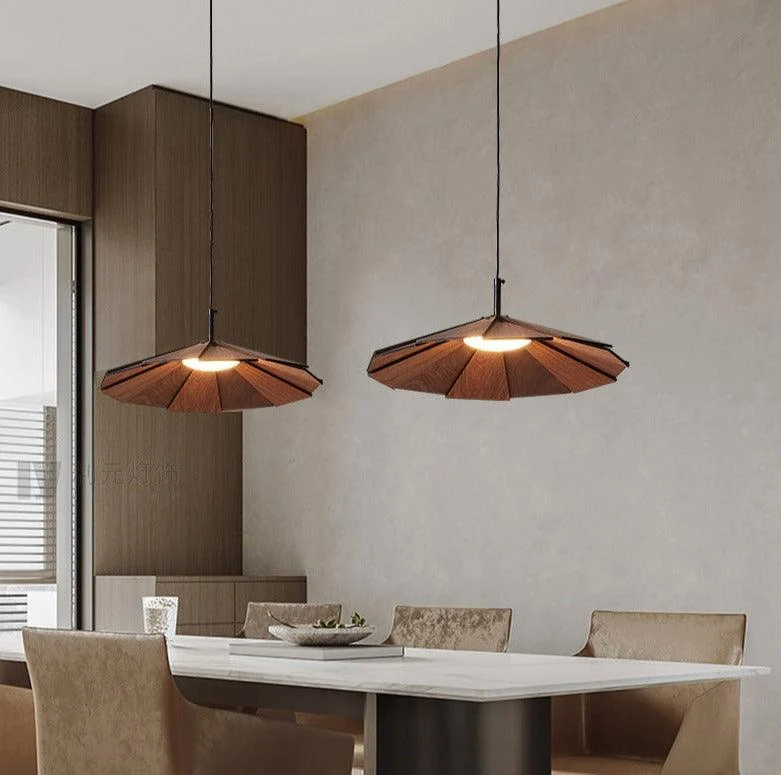 Modern Wood Pendant Light -Bathlova