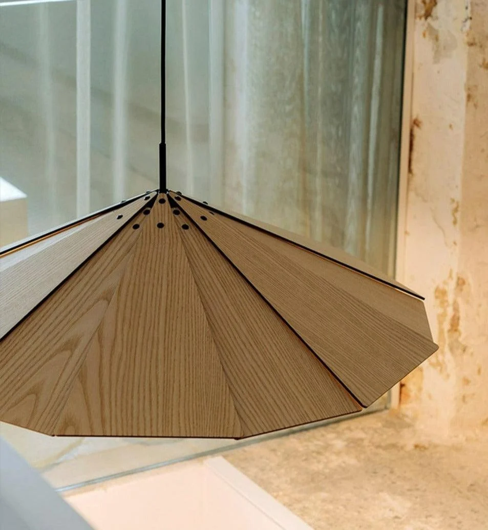 Modern Wood Pendant Light -Bathlova