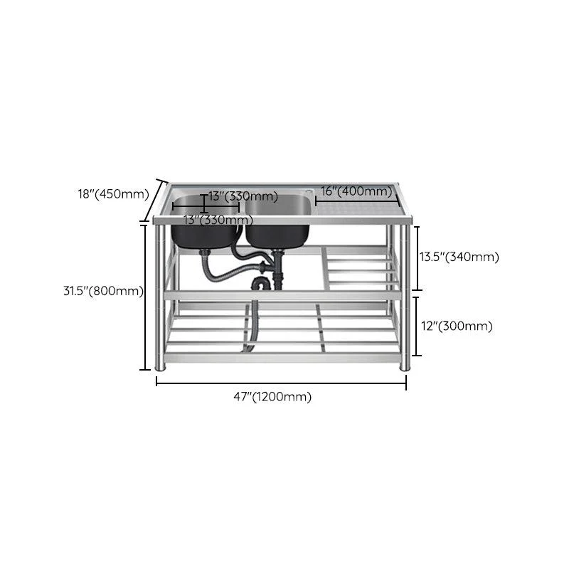 Modern Workstation Ledge Stainless Steel with Accessories and Tap Workstation -Bathlova