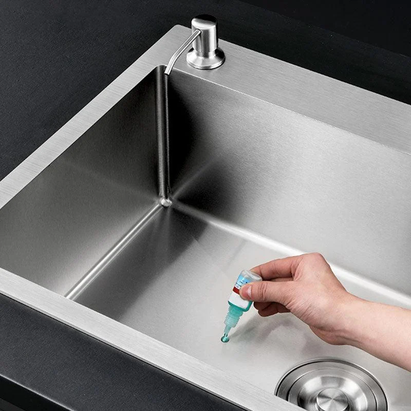 Modern Workstation Ledge Stainless Steel with Tap and Soap Dispenser Prep Station -Bathlova