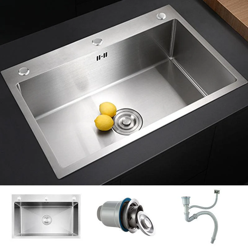 Modern Workstation Ledge Stainless Steel with Tap and Soap Dispenser Prep Station -Bathlova