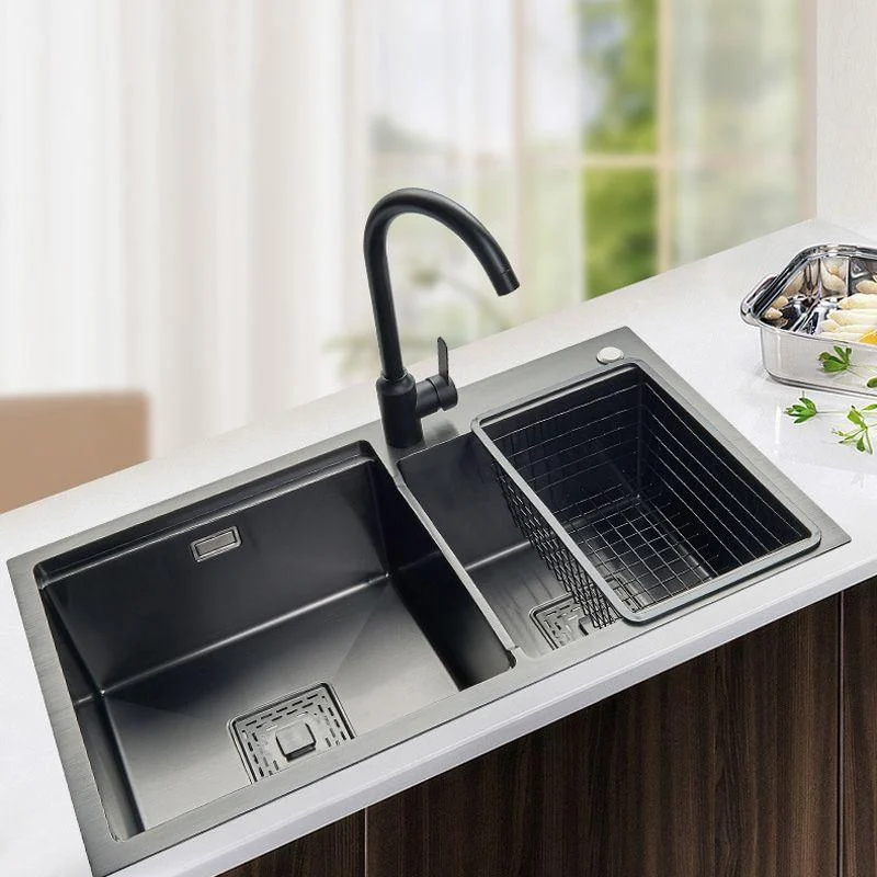 Modern Workstation Sink Stainless Steel Cutting-Board and Tap Kitchen Sink -Bathlova