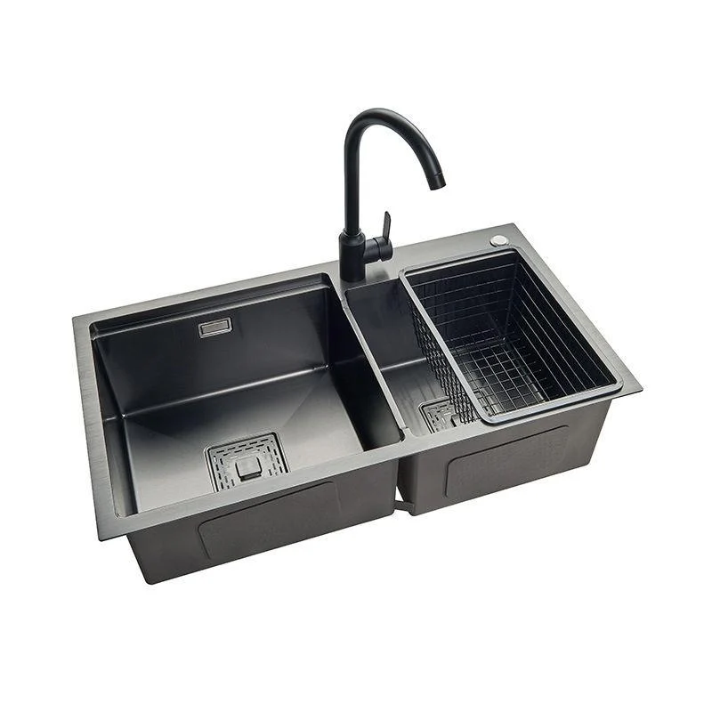 Modern Workstation Sink Stainless Steel Cutting-Board and Tap Kitchen Sink -Bathlova