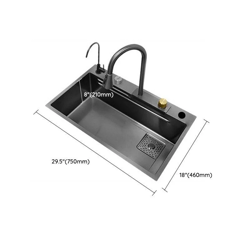 Modern Workstation Sink Stainless Steel Drop-In with Drain Strainer Kit Kitchen Sink -Bathlova