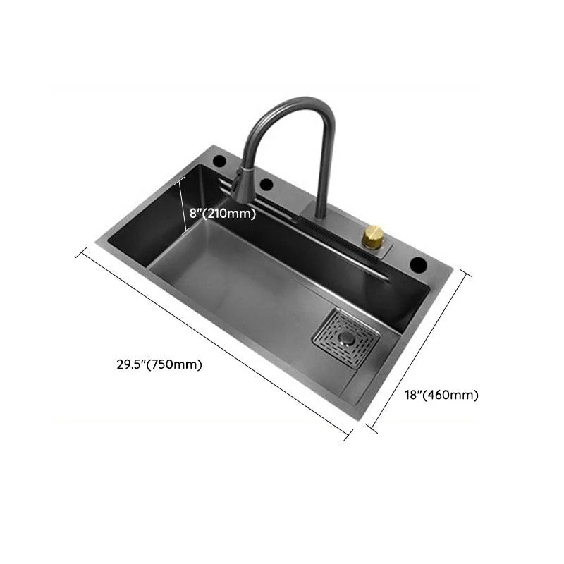 Modern Workstation Sink Stainless Steel Drop-In with Drain Strainer Kit Kitchen Sink -Bathlova