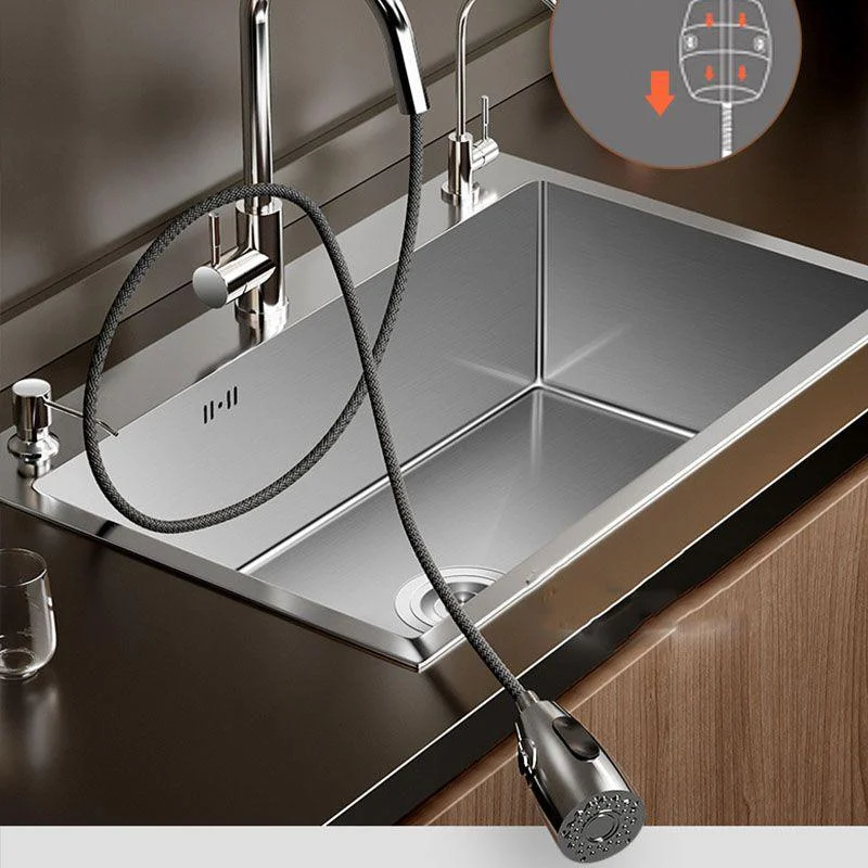 Modern Workstation Sink Stainless Steel with Drain Assembly and Tap Kitchen Sink -Bathlova