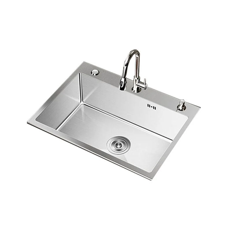 Modern Workstation Sink Stainless Steel with Drain Assembly and Tap Kitchen Sink -Bathlova