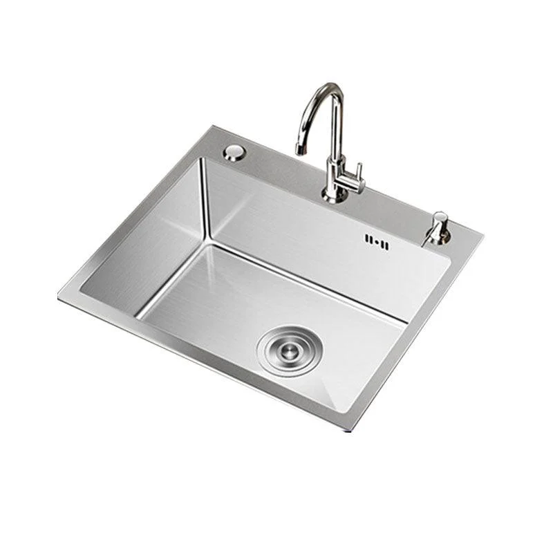 Modern Workstation Sink Stainless Steel with Drain Assembly and Tap Kitchen Sink -Bathlova