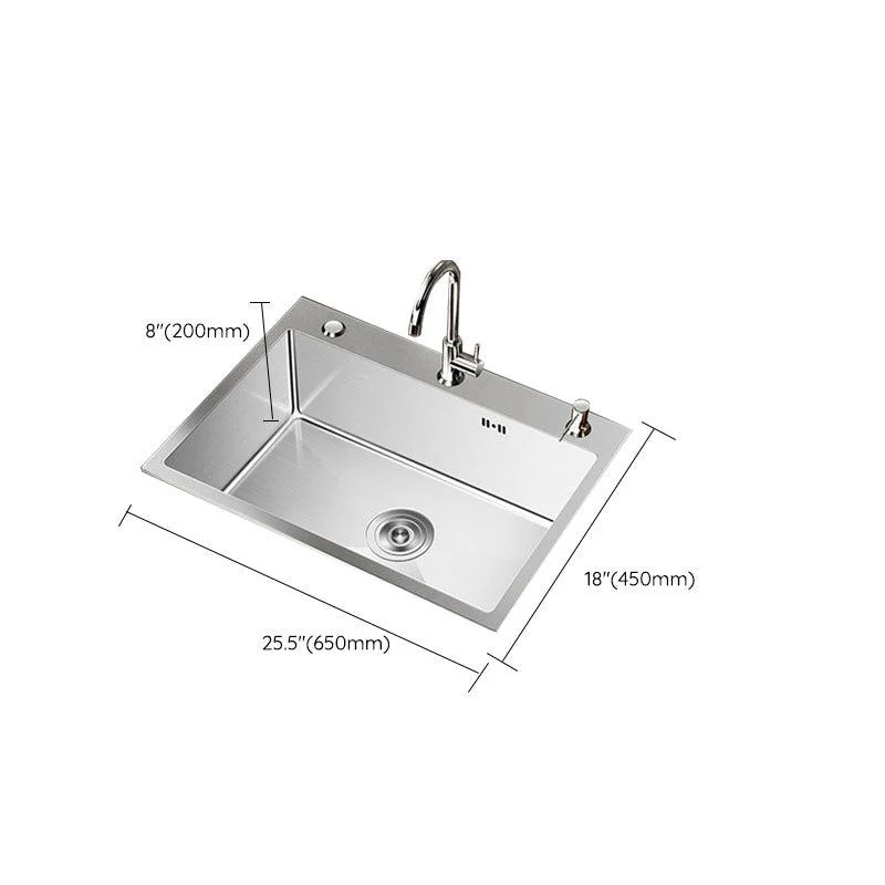 Modern Workstation Sink Stainless Steel with Drain Assembly and Tap Kitchen Sink -Bathlova