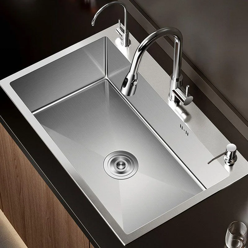 Modern Workstation Sink Stainless Steel with Drain Assembly and Tap Kitchen Sink -Bathlova