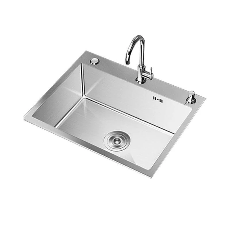 Modern Workstation Sink Stainless Steel with Drain Assembly and Tap Kitchen Sink -Bathlova