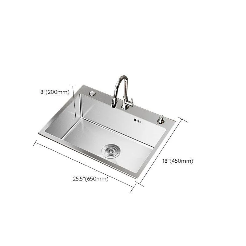 Modern Workstation Sink Stainless Steel with Drain Assembly and Tap Kitchen Sink -Bathlova