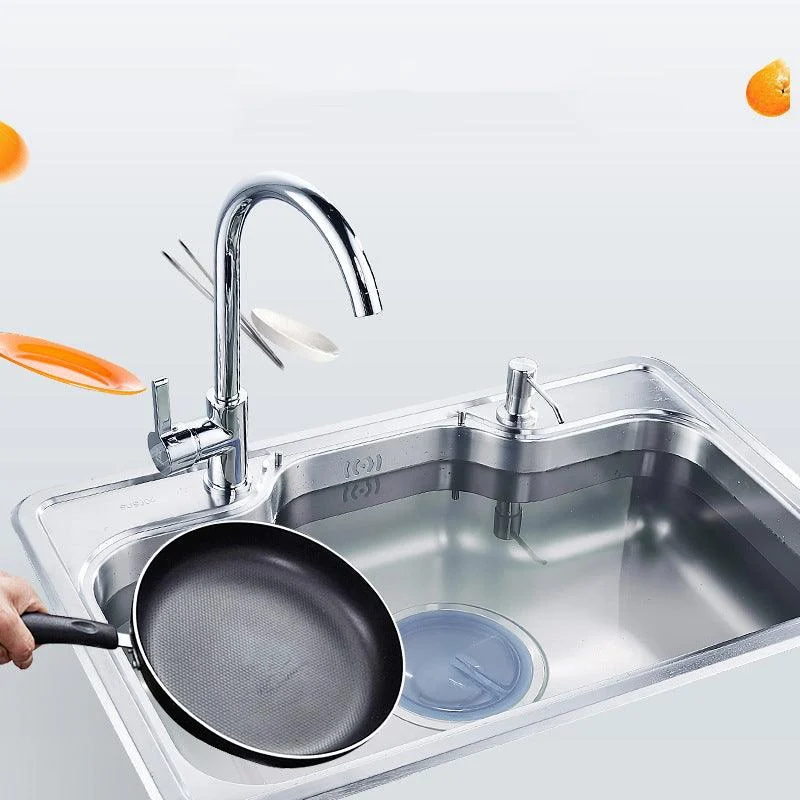 Modern Workstation Sink Stainless Steel with Drain Strainer Kit Kitchen Sink -Bathlova