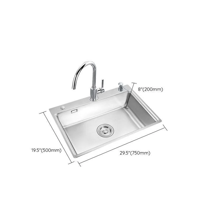 Modern Workstation Sink Stainless Tap and Steel Basket Strainer Kitchen Sink -Bathlova