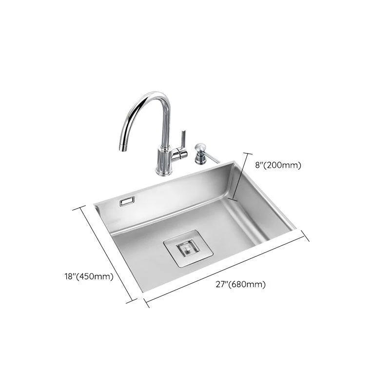 Modern Workstation Sink Stainless Tap and Steel Basket Strainer Kitchen Sink -Bathlova