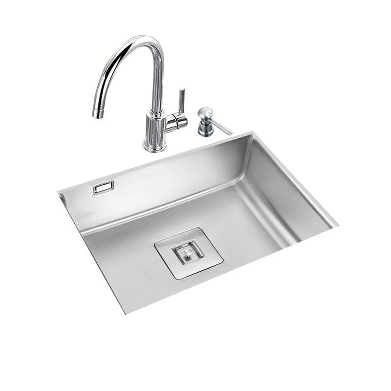 Modern Workstation Sink Stainless Tap and Steel Basket Strainer Kitchen Sink -Bathlova