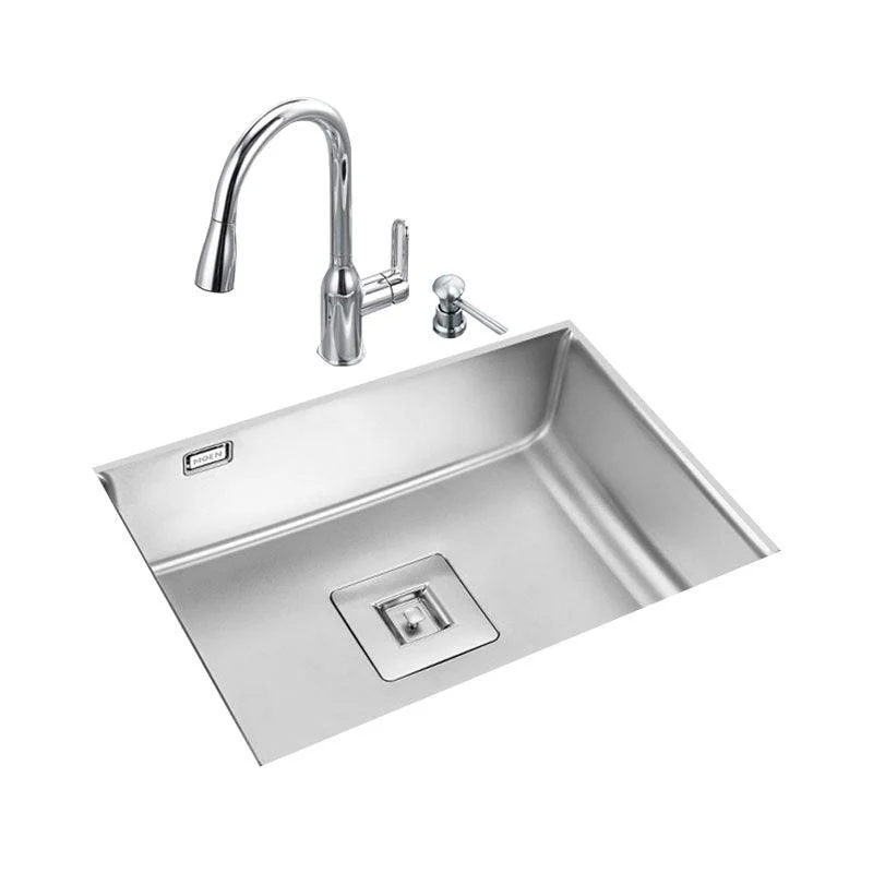 Modern Workstation Sink Stainless Tap and Steel Basket Strainer Kitchen Sink -Bathlova