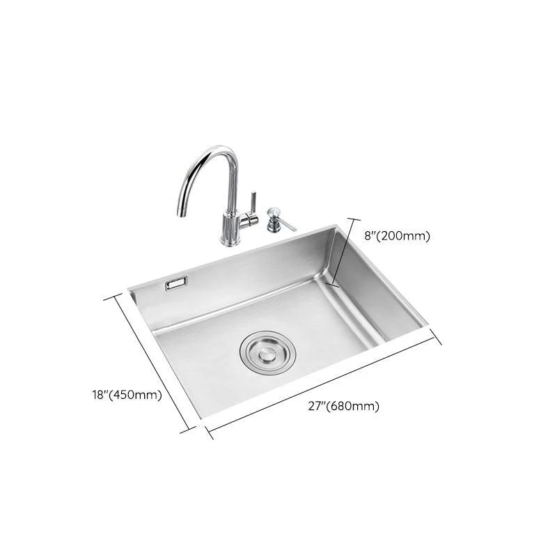 Modern Workstation Sink Stainless Tap and Steel Basket Strainer Kitchen Sink -Bathlova