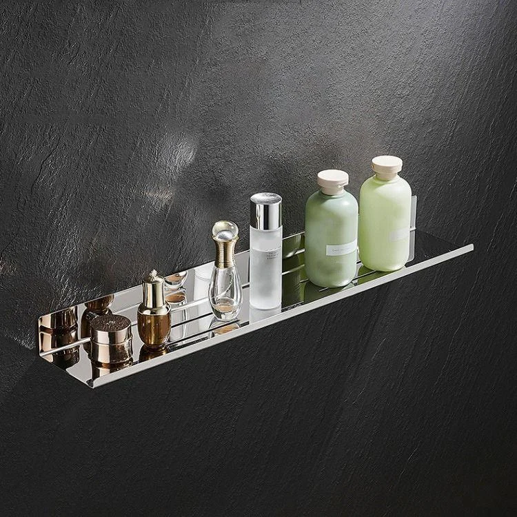 Modernism Rectangular Bath Shelf in Stainless Steel Polished Chrome Bathroom Hardware Set -Bathlova