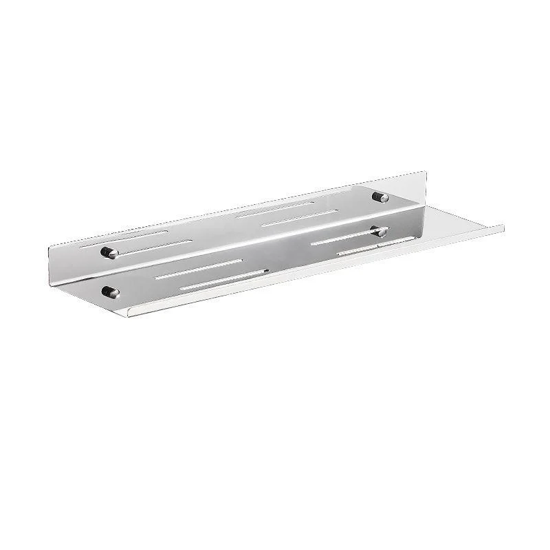 Modernism Rectangular Bath Shelf in Stainless Steel Polished Chrome Bathroom Hardware Set -Bathlova