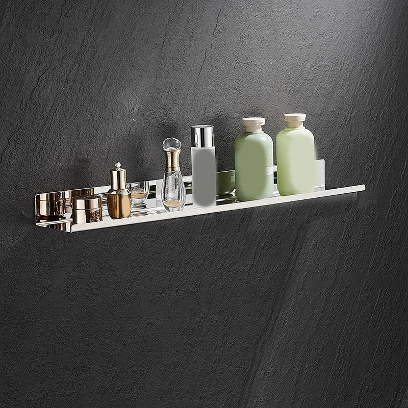 Modernism Rectangular Bath Shelf in Stainless Steel Polished Chrome Bathroom Hardware Set -Bathlova