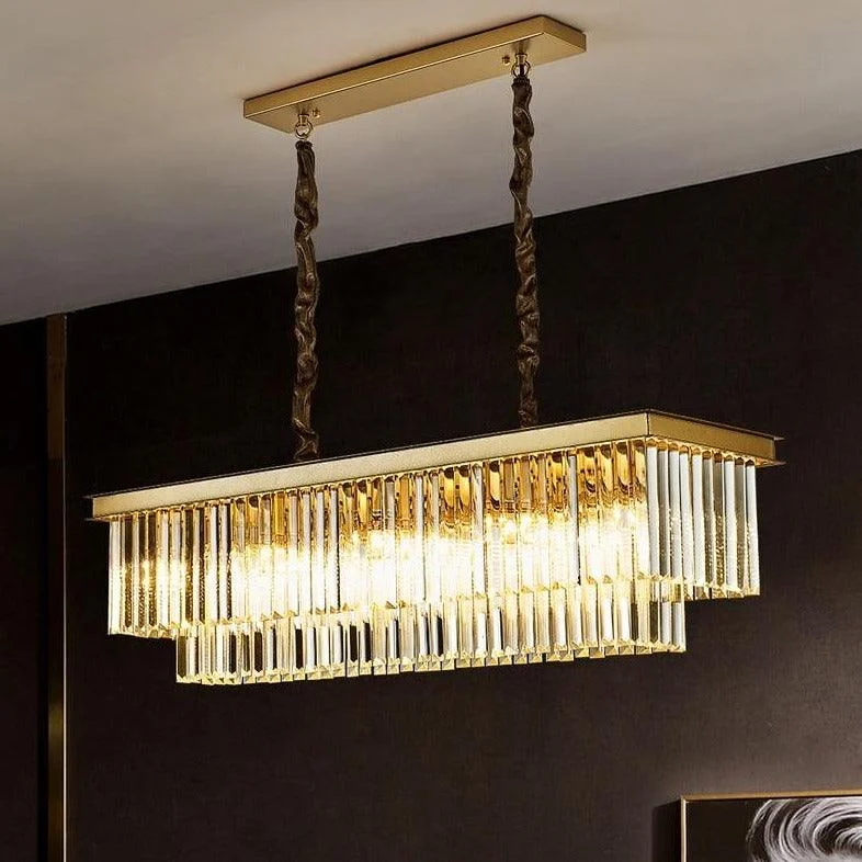 Monroe - Modern Glass Crystal Chandelier -Bathlova