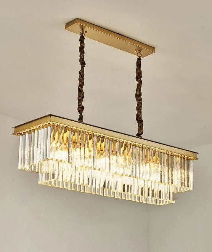 Monroe - Modern Glass Crystal Chandelier -Bathlova