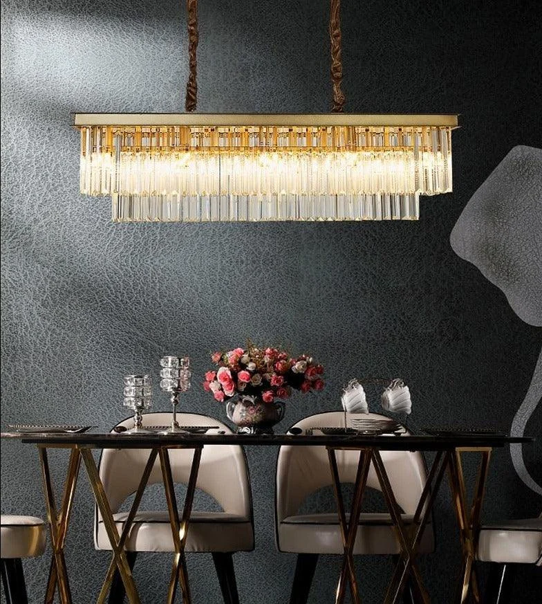 Monroe - Modern Glass Crystal Chandelier -Bathlova