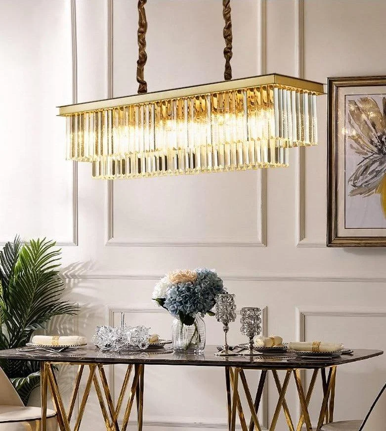 Monroe - Modern Glass Crystal Chandelier -Bathlova