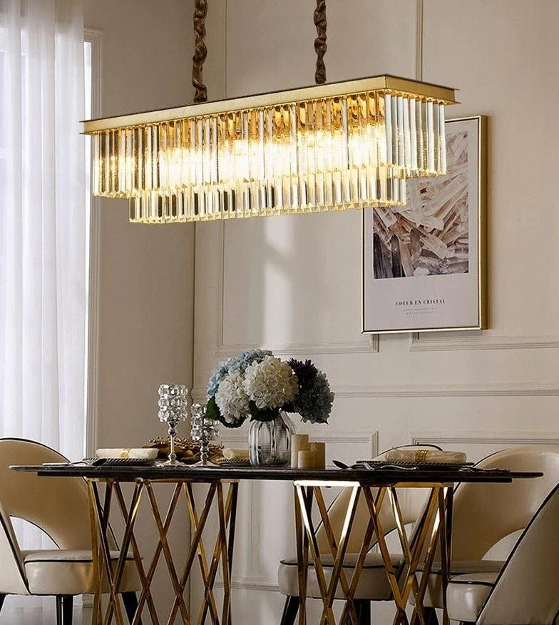 Monroe - Modern Glass Crystal Chandelier -Bathlova