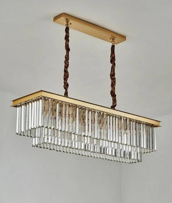 Monroe - Modern Glass Crystal Chandelier -Bathlova