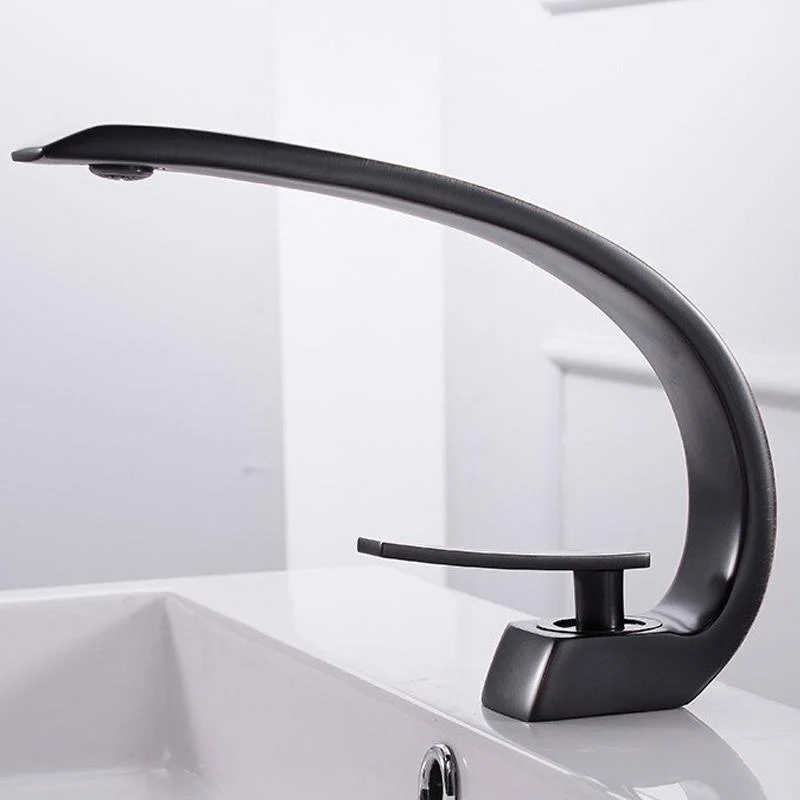 Mounted Tap Modern Solid Brass Deck Mount Bathroom Mixer Tap -Bathlova