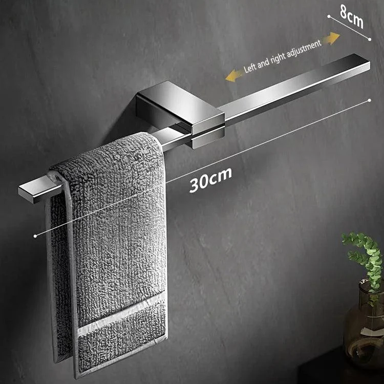 Movable Towel Rack Towel Hanger Bath Towel Holder Wall Mounted Towel Bar -Bathlova