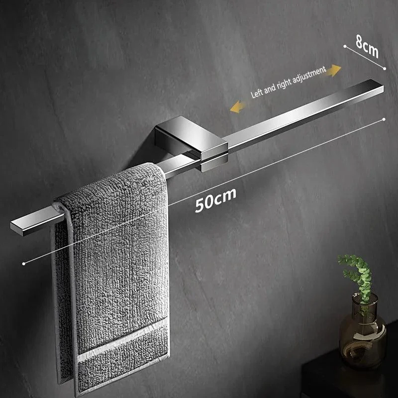 Movable Towel Rack Towel Hanger Bath Towel Holder Wall Mounted Towel Bar -Bathlova