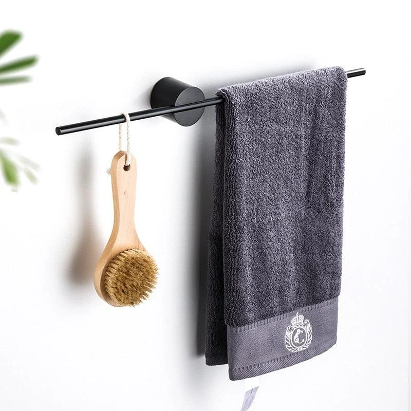 Movable Towel Rack Towel Hanger Bath Towel Holder Wall Towel Bar -Bathlova